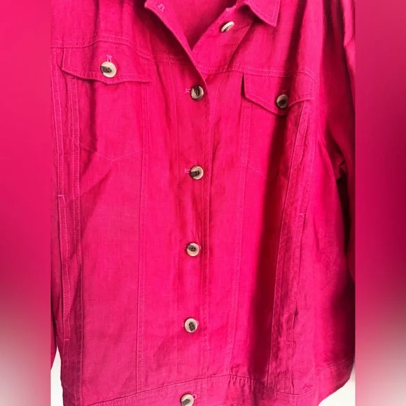 NWOT Coldwater Creek Linen Jacket - Picture 4 of 9